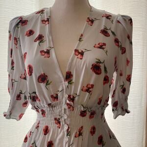 Blue Life Jamilla top in Anemone Floral, Small